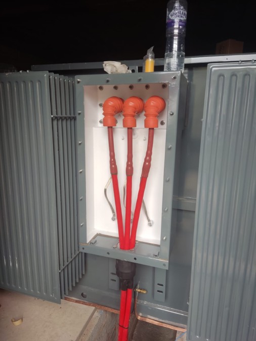 Transformer termination for 11kV electrical network in Birmingham metal recycling center
